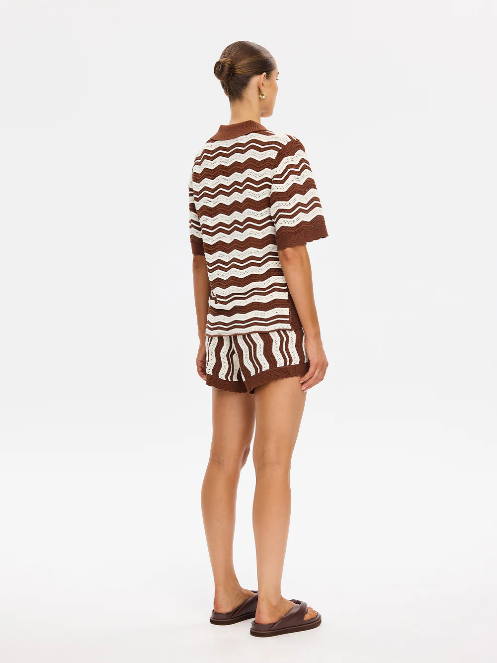 Sarah Knit Polo Top - Image 3